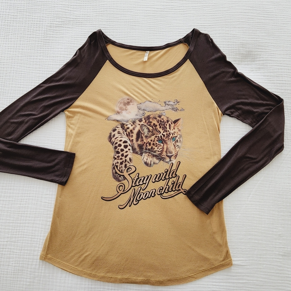 Spell & the Gypsy Stay Wild Moon Child Raglan Tee XL